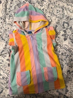 Old Navy Kids Hooded Swim Coverup in Yellow, Orange, Pink, Purple, Mint, White